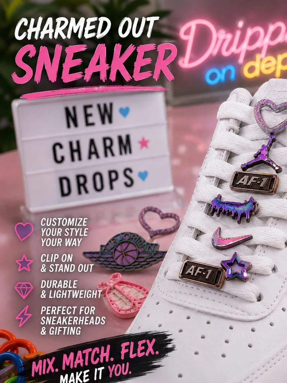 Sneaker Charms Bag Charms Lace Charms Jewelry Y2K MIX N MATCH 4 + !BONUS BUY!
